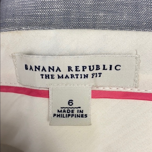 Banana Republic 6 Martin Fit LINEN Trousers Pants - Picture 6 of 7